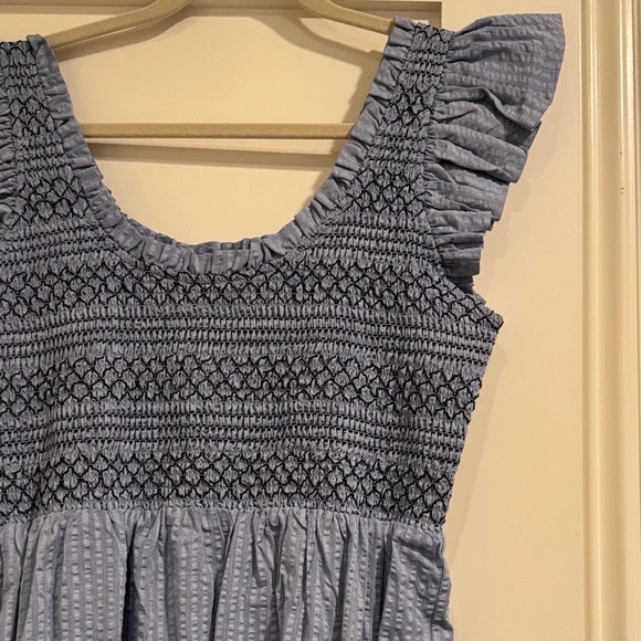 Pomander Place Slate Blue Ruffled Dress - Picture 3 of 3